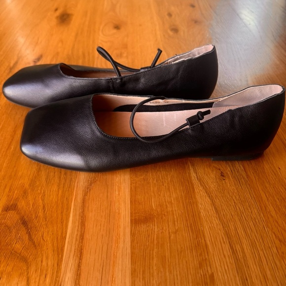Empress Square Toe Flat Black Ballet Shoe Size EU 42 US 11 - Picture 7 of 15